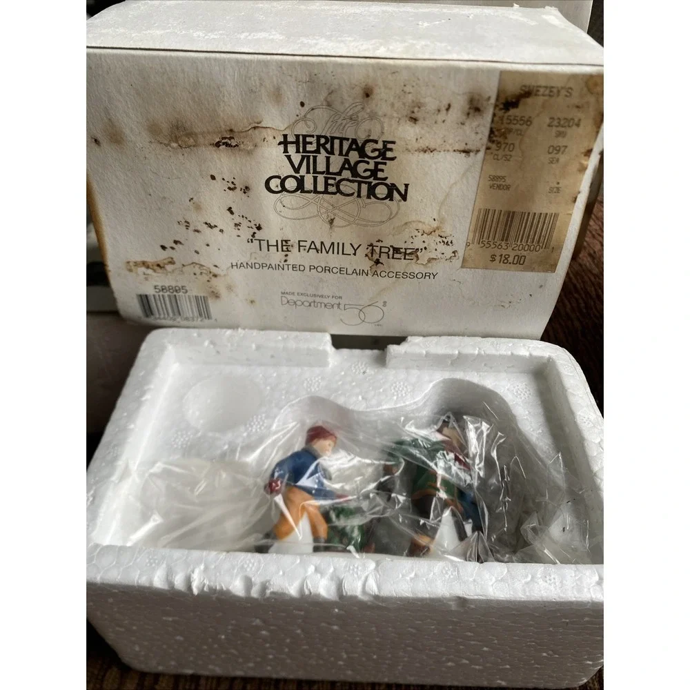 Dept 56 Heritage Village The Family Tree #58895 Retired Hand painted‎ Vintage